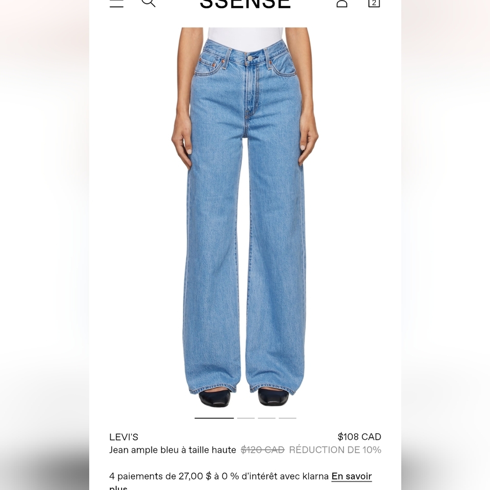 Levi's baggy boot cut